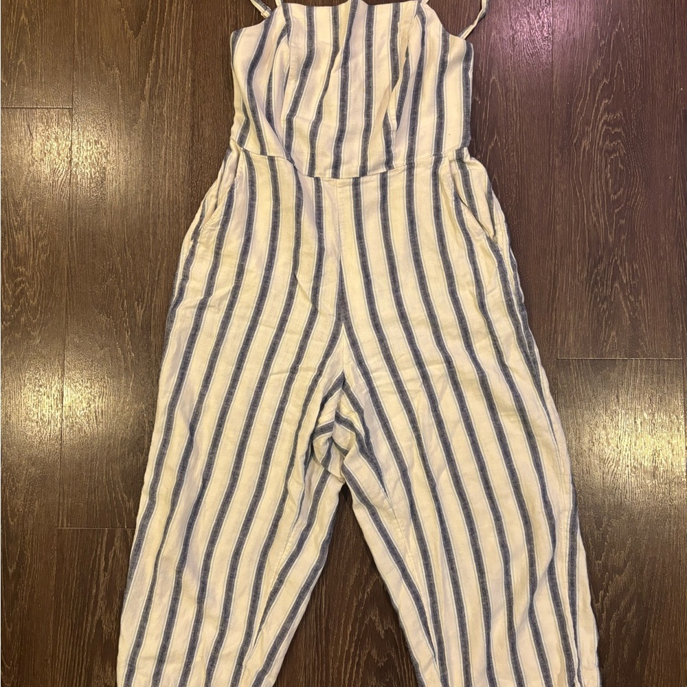 Old Navy Blue and White Striped Garment